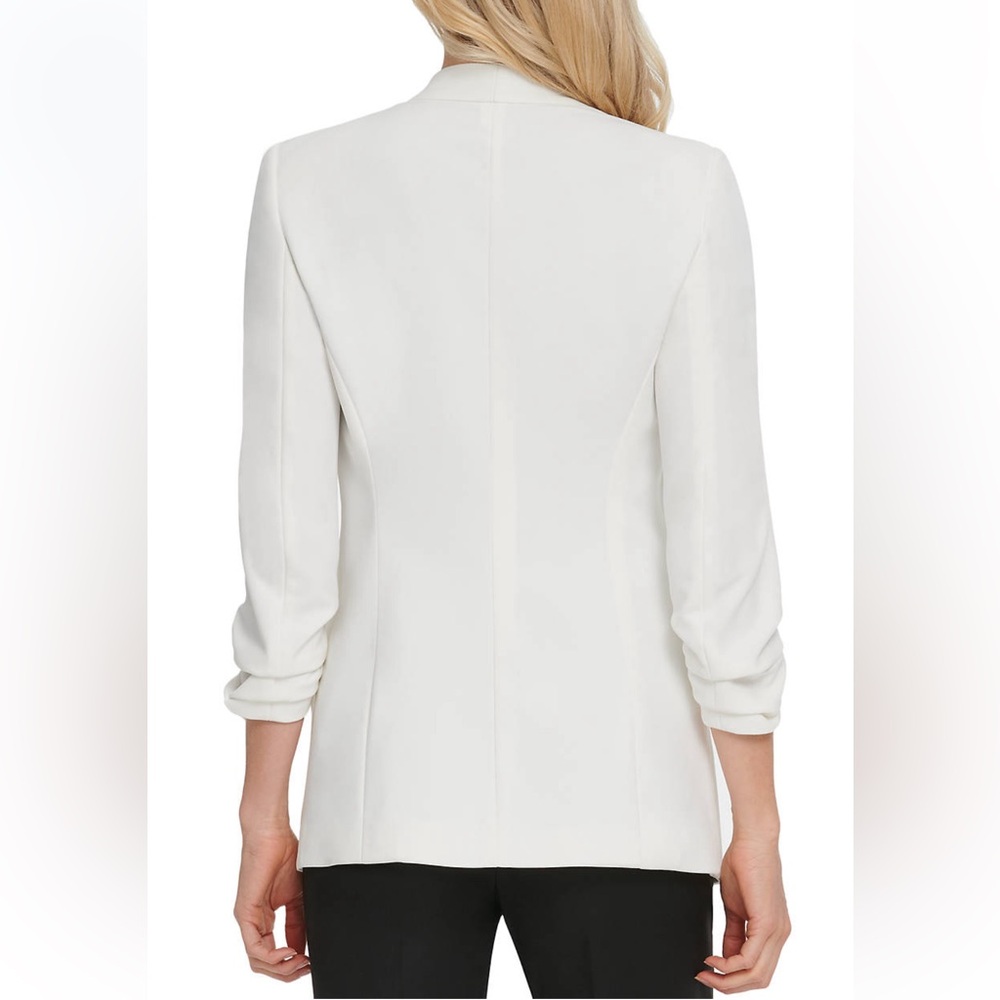 Chaus New York White Open Front Blazer - Picture 3 of 16